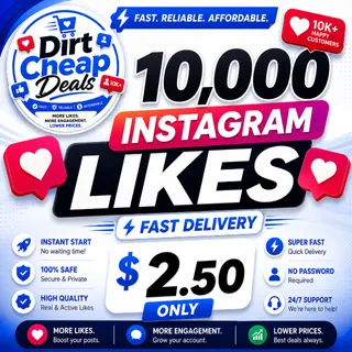 Instagram Likes 10,000 - FAST DELIVERY + COMMUNICATION