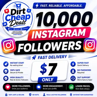 Instagram Followers 10,000 (BEST DEAL) (Global)