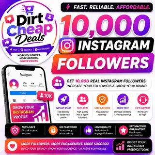 Instagram Followers 10,000 (BEST DEAL) (Global)