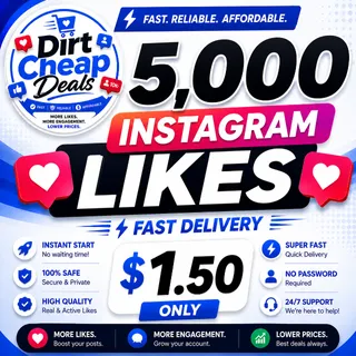 Instagram Likes 5,000 - FAST DELIVERY + COMMUNICATION
