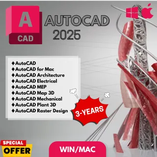 🔥3-Year|3 Devices| AutoCAD 2022-2025 | Mac & Windows♦️❇️