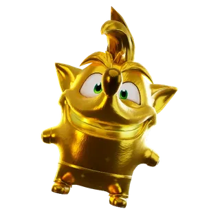 🦔✨ Gold Crash Bandicoot Sprite – Fortnite | Fast Delivery ⚡