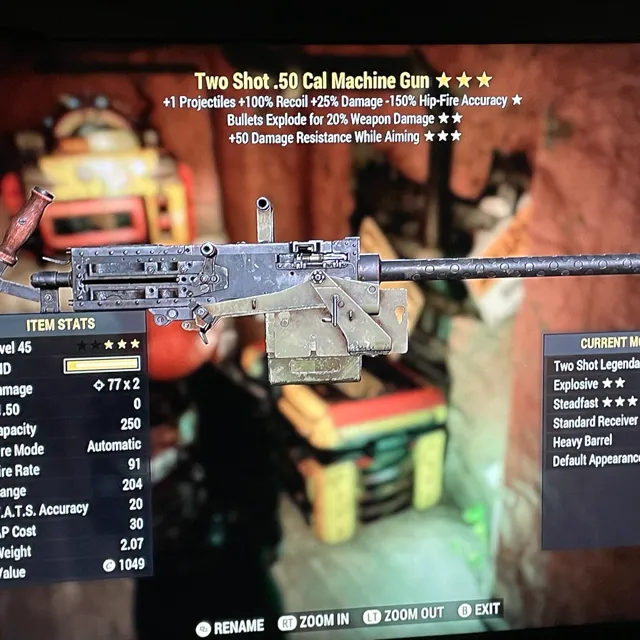Tse50 50cal fallout 76 game item gameflip