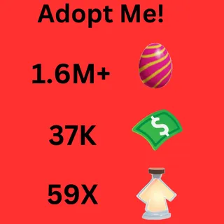 1.6M+ Candy Egg , Bucks , Potions & Pets and much more 