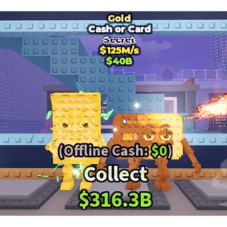 Gold Cash or Card (125M/s) 