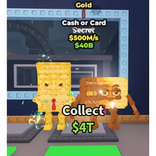 Gold Cash or Card (500M/s)