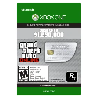 GTA V 5 Great White Shark Cash Card 