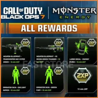 MONSTER ENERGY BUNDLE COD BLACK OPS 7