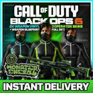 Monster Energy Bundle FULL SET COD BO6 Operator Skin