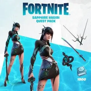 FORTNITE SAPPHIRE HAGIRI QUEST PACK ALL PLATF0RM