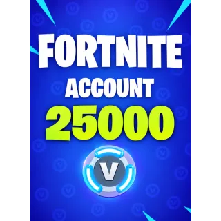 Fortnite 25000 Vbucks GLOBAL V-BUCKS
