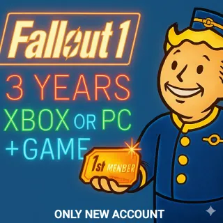 Fallout 1st 3 Years