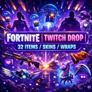 FORTNITE | TWITCH DROP | 36 ITEMS/SKINS/WRAPS