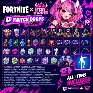 FORTNITE | TWITCH DROP | 58 ITEMS/SKINS/WRAPS