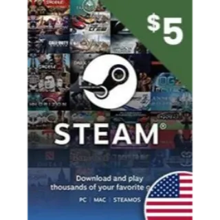 $5.00 STEAM GIFT CARD