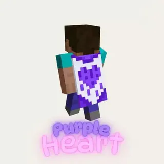 Minecraft Purple Heart Cape
