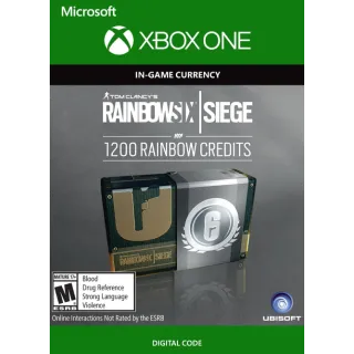 TOM CLANCY'S RAINBOW SIX SIEGE: 1200 R6 CREDITS