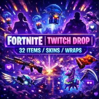 FORTNITE | TWITCH DROP | 36 ITEMS/SKINS/WRAPS