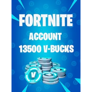 Fortnite 13500 Vbucks - Account
