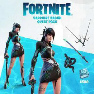 FORTNITE SAPPHIRE HAGIRI QUEST PACK ALL PLATF0RM