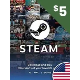 $5.00 STEAM GIFT CARD