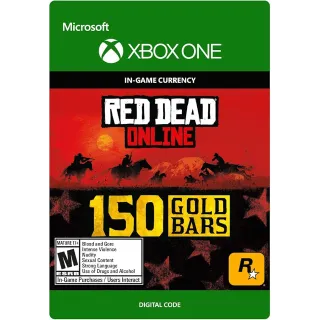 Red Dead Redemption 2 Online 150 Gold Bars