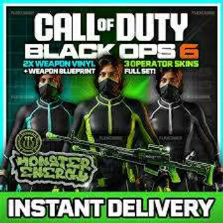 Monster Energy Bundle FULL SET COD BO6 Operator Skin