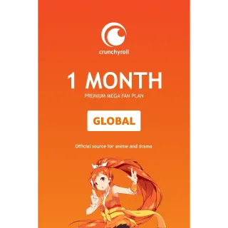 Crunchyroll Premium Mega Fan 1 Month