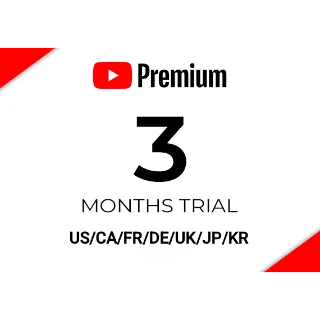 Youtube Premium 3 Months (Only for new accounts)