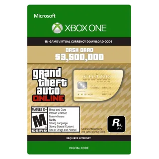 GTA V 5 Great Whale Shark Cash Card