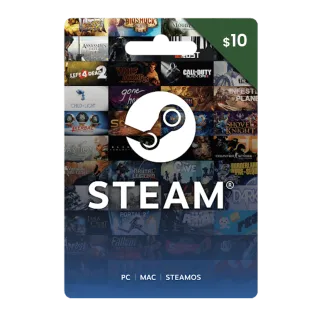 $10.00 STEAM GIFT CARD