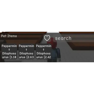 3X PEPPERMINT DILOPHOSAURUS