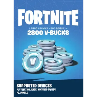 Fortnite 2800 Vbucks Code - All Platforms