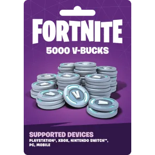 Fortnite 5000 Vbucks Code - All Platforms