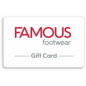 $45.00 USD famous footwear gift card