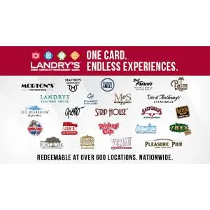$25.00 USD Landry's Gift Card