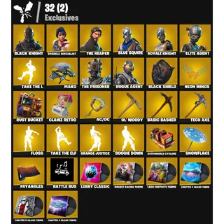 [65 Skins] | [PC/PSN/XBOX] | Black Knight  | Sparkle Specialist  | The Reaper | Take The L | Mako | FA + EC ✅