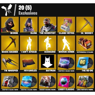 [52 Skins] | [PC/PSN/XBOX] | IKONIK ✨ Glow ✨ | Scenario ✨ | Astroworld Cyclone ✨ | FA + EC ✅