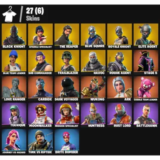 🎮 Fortnite OG – 27 Skins | PC/PSN/XBOX | Black Knight 💎 Sparkle Specialist 💎 The Reaper 💎 | FA ✅