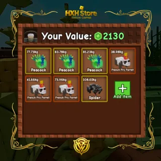 15S Peacocks and more! [LIMITED OFFER]