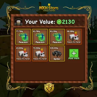 15S Peacocks and more! [For leveling up pets!]