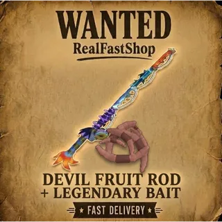 DEVIL FRUIT ROD + 300x LEG BAIT |GPO