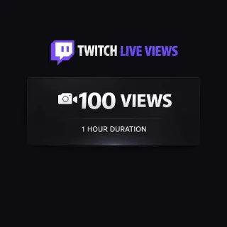 Twitch Live Views 100 Views 1 Hour