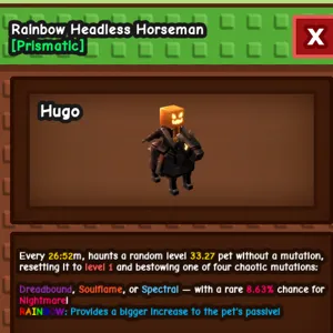 Rainbow headless horsema
