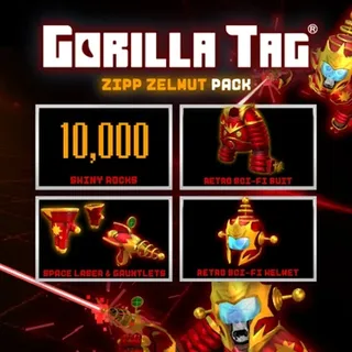 Gorilla Tag VR - Zipp Zelmut Pack |Offcial Meta Quest Key | Fast Delivery |10,000 Shiny Rocks💎