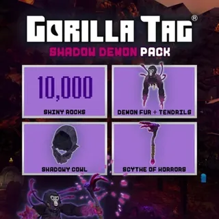 Gorilla Tag VR - Shadow Demon Pack|Offcial Meta Quest Key | Fast Delivery |10,000 Shiny Rocks💎