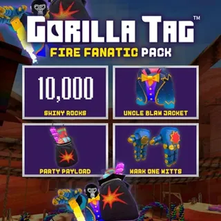 Gorilla Tag VR -  Fire Fanatic Pack|Offcial Meta Quest Key | Fast Delivery |10,000 Shiny Rocks💎