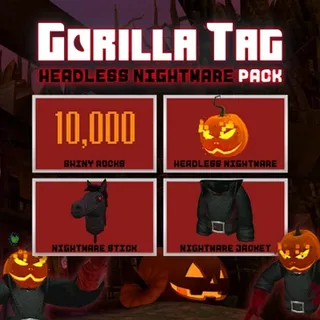 Gorilla Tag VR - Headless Nightmare Pack|Offcial Meta Quest Key | Fast Delivery |10,000 Shiny Rocks💎