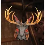 Fasnacht Glowing Jackalope Mask