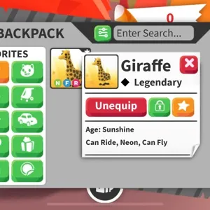 ROBLOX ADOPT ME NFR GIRAFFE